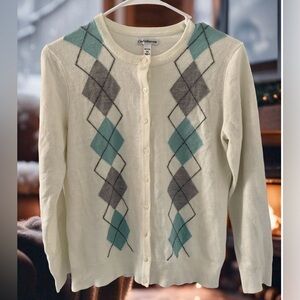 Argyle cardigan
